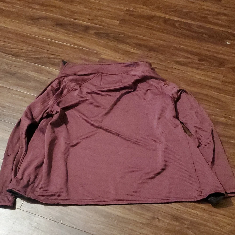 5.11 Tactical Ribbed Mauve-Burgundy Full-Zip Mid Layer Jacket - Picture 10 of 11